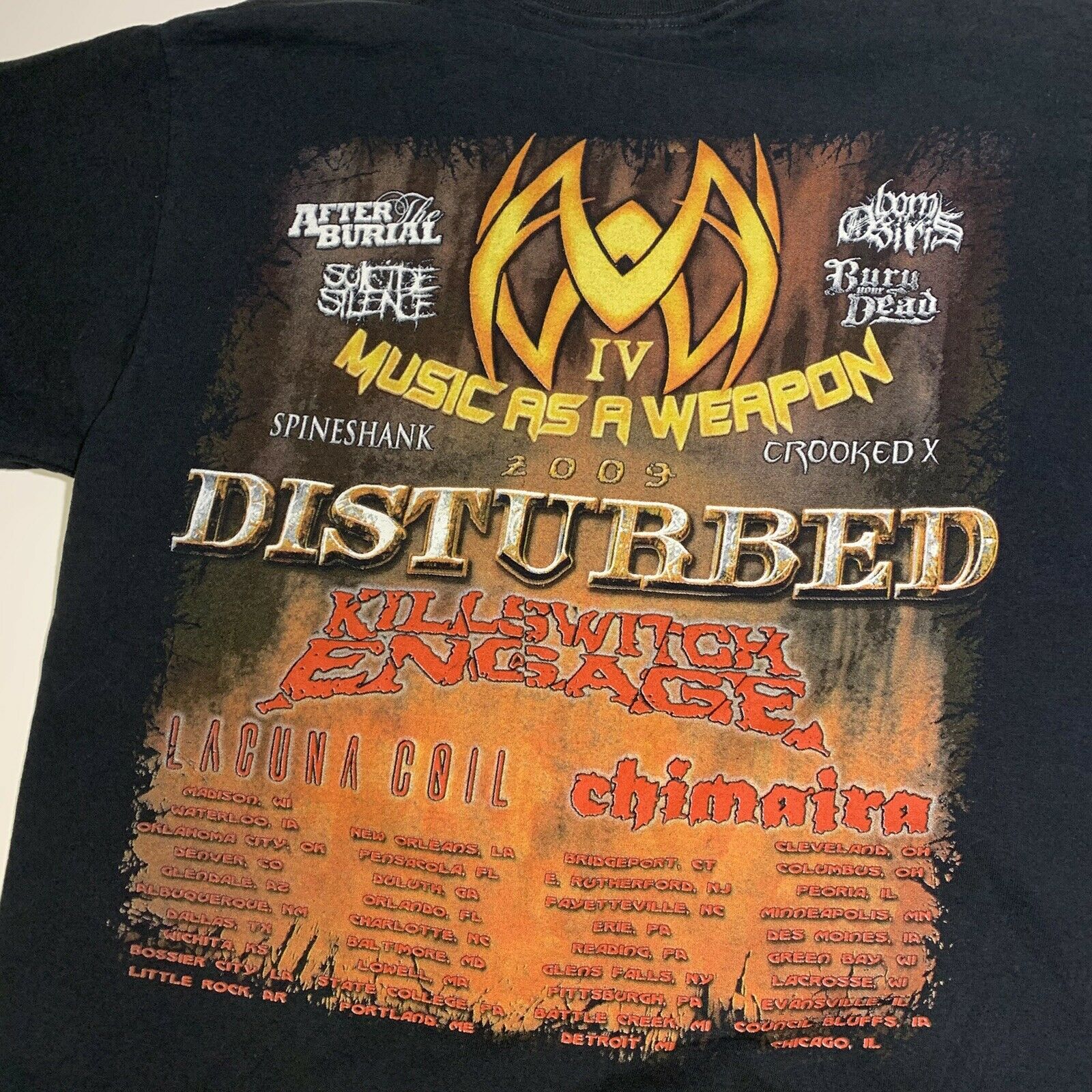 2009 Disturbed Music as a Weapon Tour Tee (Size M)