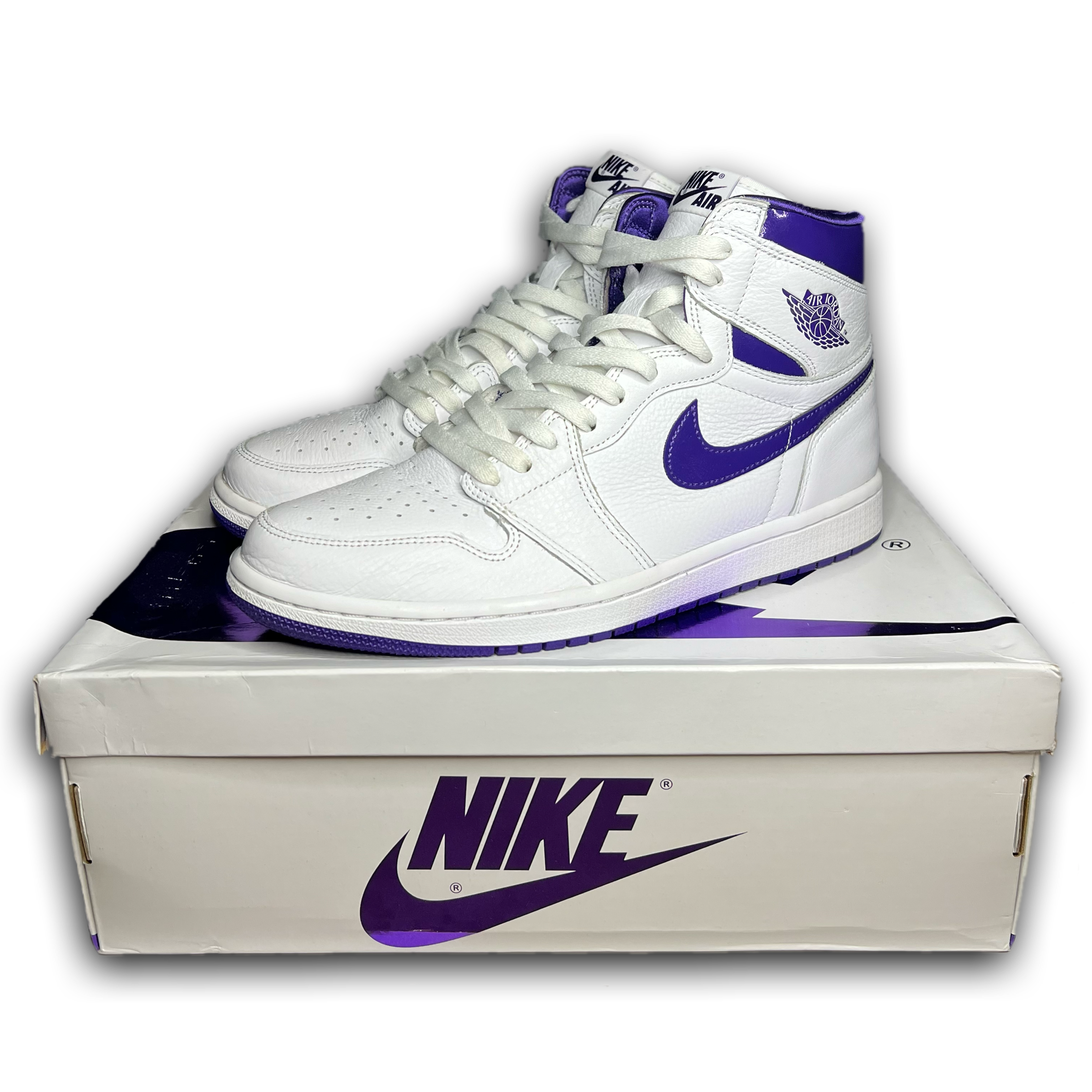 Jordan 1 “Court Purple” (Size 10.5W)