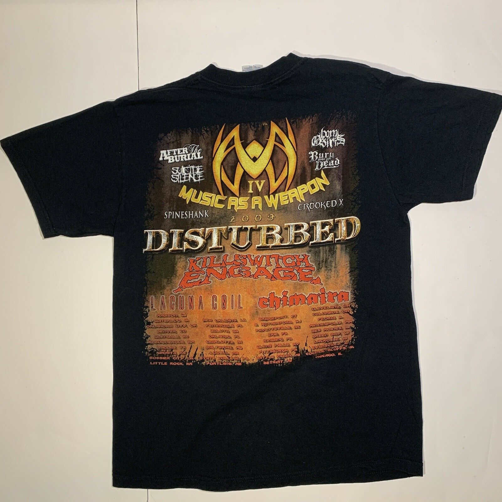 2009 Disturbed Music as a Weapon Tour Tee (Size M)